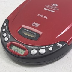 Durabrand CD-50 Portable CD Player Red Tested Works Discman Style 1-Bit DAC Y2K