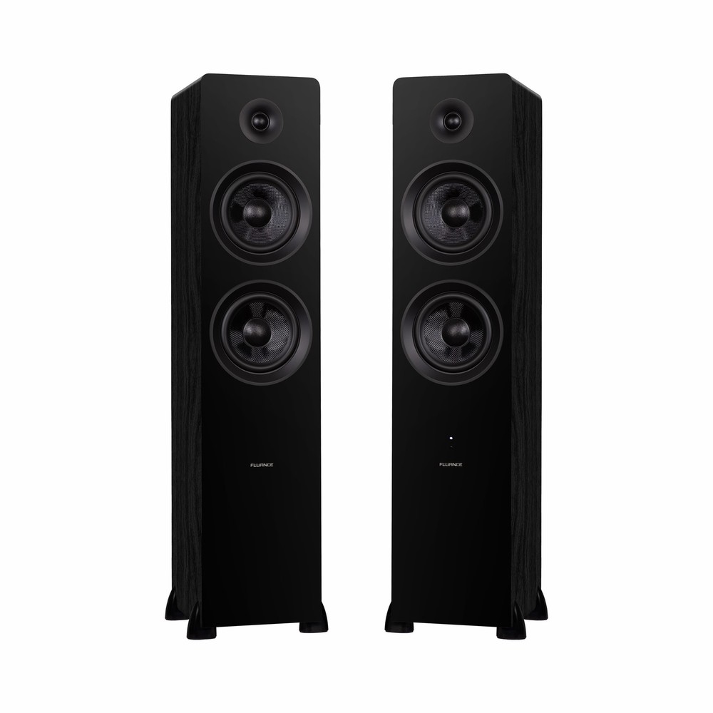 Fluance Powered Floorstanding Tower Speakers for TV, Turntable, PC & Bluetooth