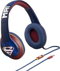 iHome Superman Headphones for Kids Wired Headphones w/ Built in Mic – eKids