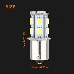 10 X Super White 1156 1141 13-SMD RV Camper Trailer LED Interior Light Bulbs 12V