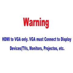 HDMI Female to VGA Male Converter with Audio Adapter Support 1080P Signal Output