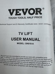 VEVOR Automated Motorized TV Elevator OK618-A Remote Controlled 32-70″