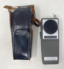 Vietnam Era Midland #13-108 Nine Transistor Pocket Transceiver Walkie Talkie