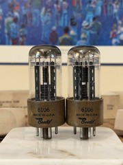 PAIR NOS NIB BENDIX RTMA 6106 / 5Y3 Triple Mica 4 Support Rods DD GETTER Tubes