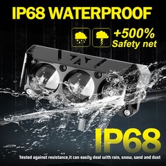 2x 4 Inch LED Work Light Bar Spot Flood Pods Offroad Fog Driving Lamps ATV Truck