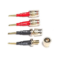 Flex Pin Banana Plugs to 4Mm Female Banana Jack Speaker Audio Adapter for Spring