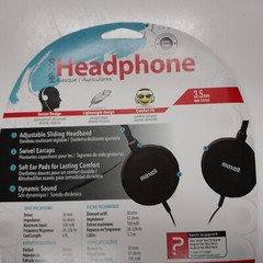 Maxell HP-200 Headphones Adjustable Headband Swivel Earcaps Brand New Sealed