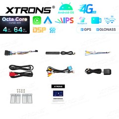 XTRONS 7″ IPS 2DIN Car Play Android 14 8Core 64GB Car Radio Stereo GPS Head Unit