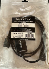 VISIONTEK HDMI to DisplayPort Active Cable 900822 1.5M Meters NEW Free Shipping!
