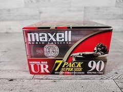 MAXELL UR 90 Normal Bias Cassette Tapes NOS Audio 7 Pack