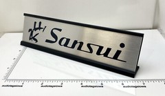 Sansui Hi-Fi Component Stereo Desk Sign – Custom Made Aluminum