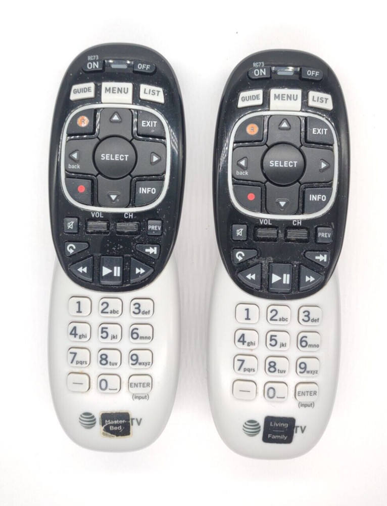 Set of 2 DirectTV RC73 IR/RF Universal Remote Genie Guide Authentic Genuine OEM