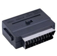 21Pin SCART To 3 RCA Converter RGB Scart to Composite Phono AV TV Audio Adapter