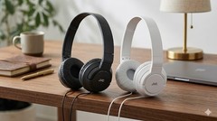 JVC HAS180 The Amazing On-Ear Headphones, White-Black Powerful Bass NEW