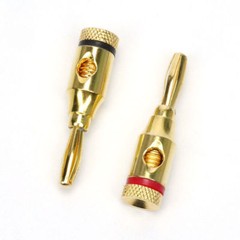 12 Pcs 24k Gold Plated Musical Speaker Cable Wire Pin Banana Plug Connector B5
