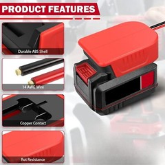 300W Power Inverter for Bauer DC 20V to AC 120V Portable Power Station Generator