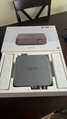 WiiM Amp 2-Channel Class D 60W Desktop Amplifier HDMI, Gray Speaker Jacks