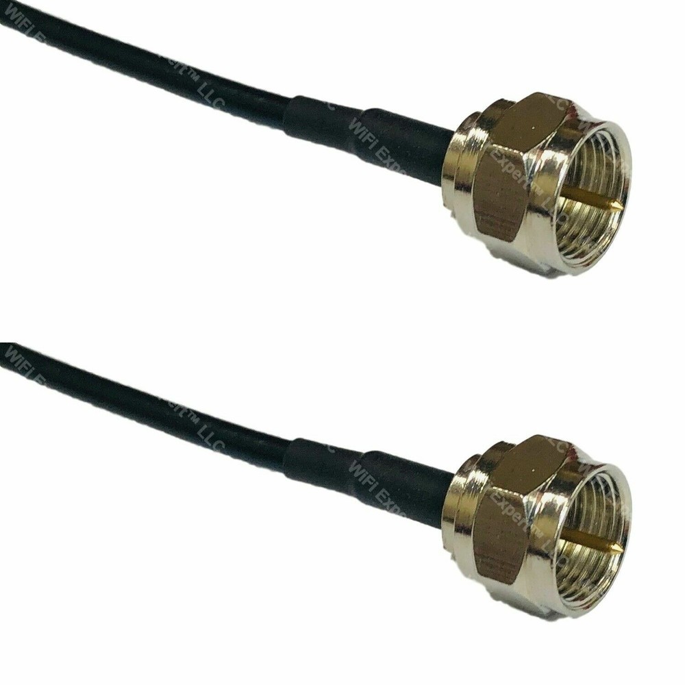 RG174 F TV MALE to F TV MALE Coaxial RF Pigtail Cable ships from USA
