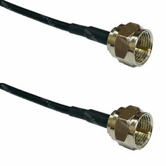 RG174 F TV MALE to F TV MALE Coaxial RF Pigtail Cable ships from USA