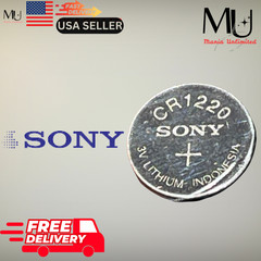 1 PC Sony/Murata CR1220 Fresh Stock Lithium 3V Battery Exp Date 2033+