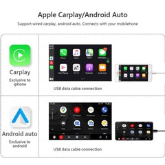 10.1″ 1 DIN Car Stereo Radio Apple Carplay Android Auto Bluetooth FM USB AUX