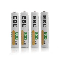 EBL AA AAA Rechargeable Batteries Double A,Triple A NiMh 2800mAh 800mAh +Box Lot