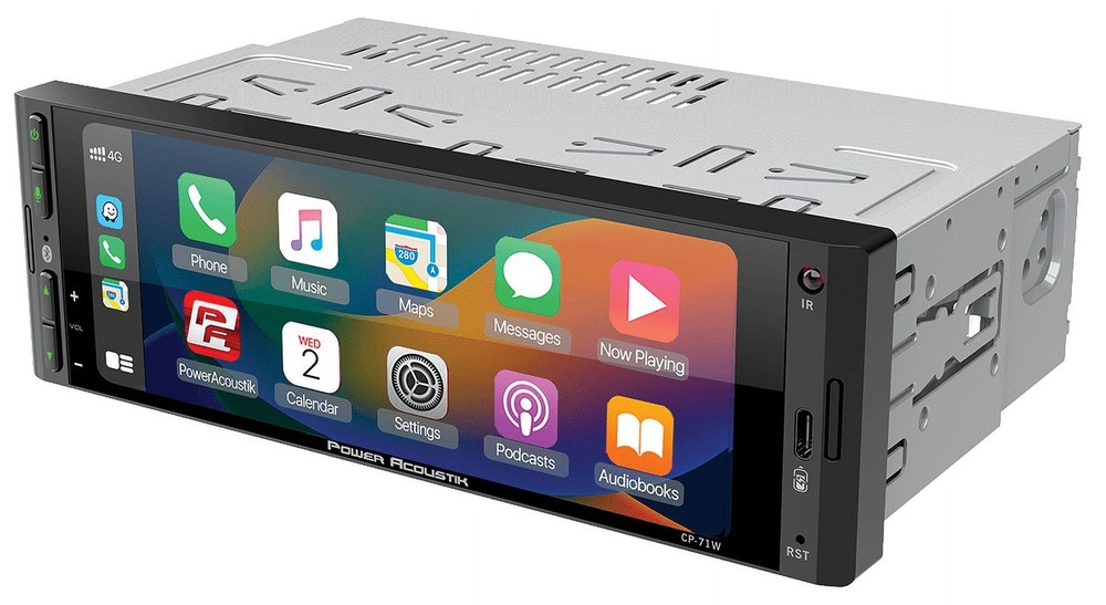Power Acoustik CP-71WA UPDATED 1-DIN Stereo Apple CarPlay & Android Auto NEW