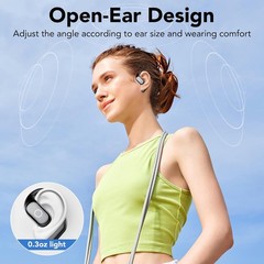 Open-Ear Bluetooth 5.4 Headphones with 50H Playtime & Active Noise Cancelling