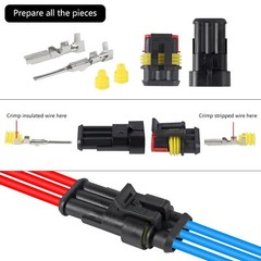 708Pcs Car Automotive Waterproof Electrical Wire Connector Plug 1-6 Pin Kit Set