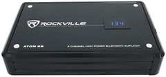 Rockville ATOM 8B 8-Channel 3500w Weather Proof Bluetooth Car Amplifier+Amp Kit