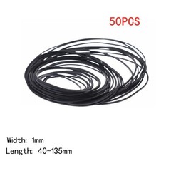 100 Pcs Rubber Tape Recorder Belt Cassette Player Drive Belts Replacement