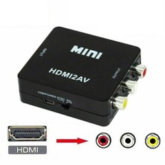 1080P Mini HDMI To RCA Audio Video AV CVBS Composite Converter Adapter For TV US