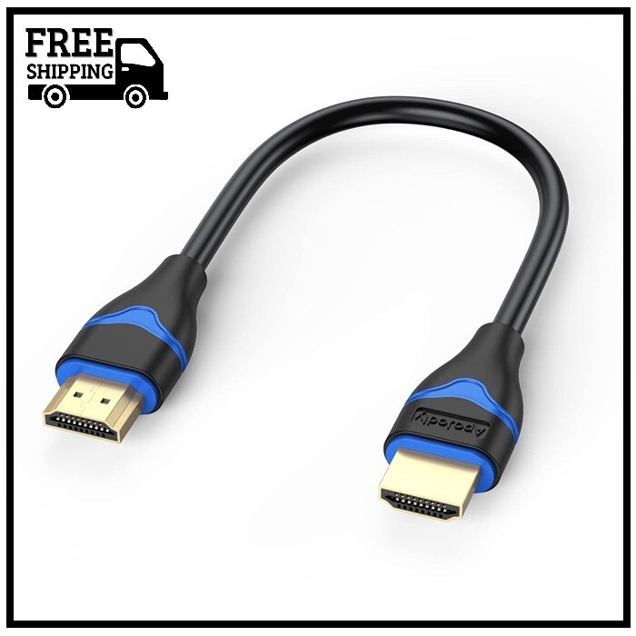4K Short HDMI Cable 6 Inch, HDMI Cord 0.5FT High Speed HDMI to HDMI Cable 2.0(4