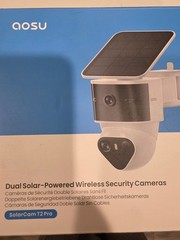 AOSU SolarCam T2 Pro Dual Solar Wireless Security Camera 3K Google Home Alexa
