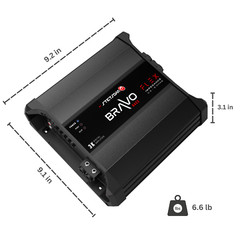 Stetsom Bravo Flex BASS 3K Mono Class D Car Audio Amplifier 0.5 to 2 Ohms