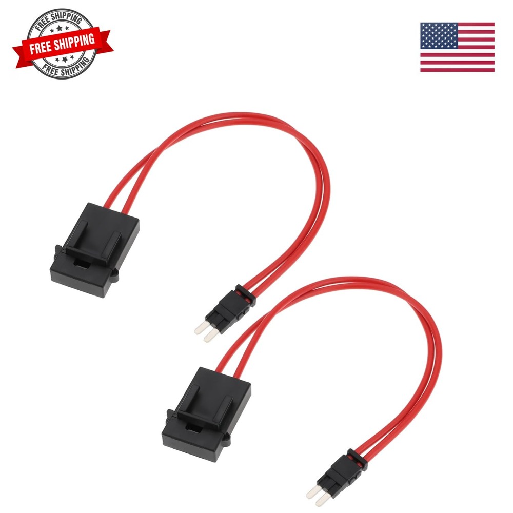 2pcs 32V 5A Micro 2 Fuse Holder Extension Wire 16WAG Car Modification Acc Fus…