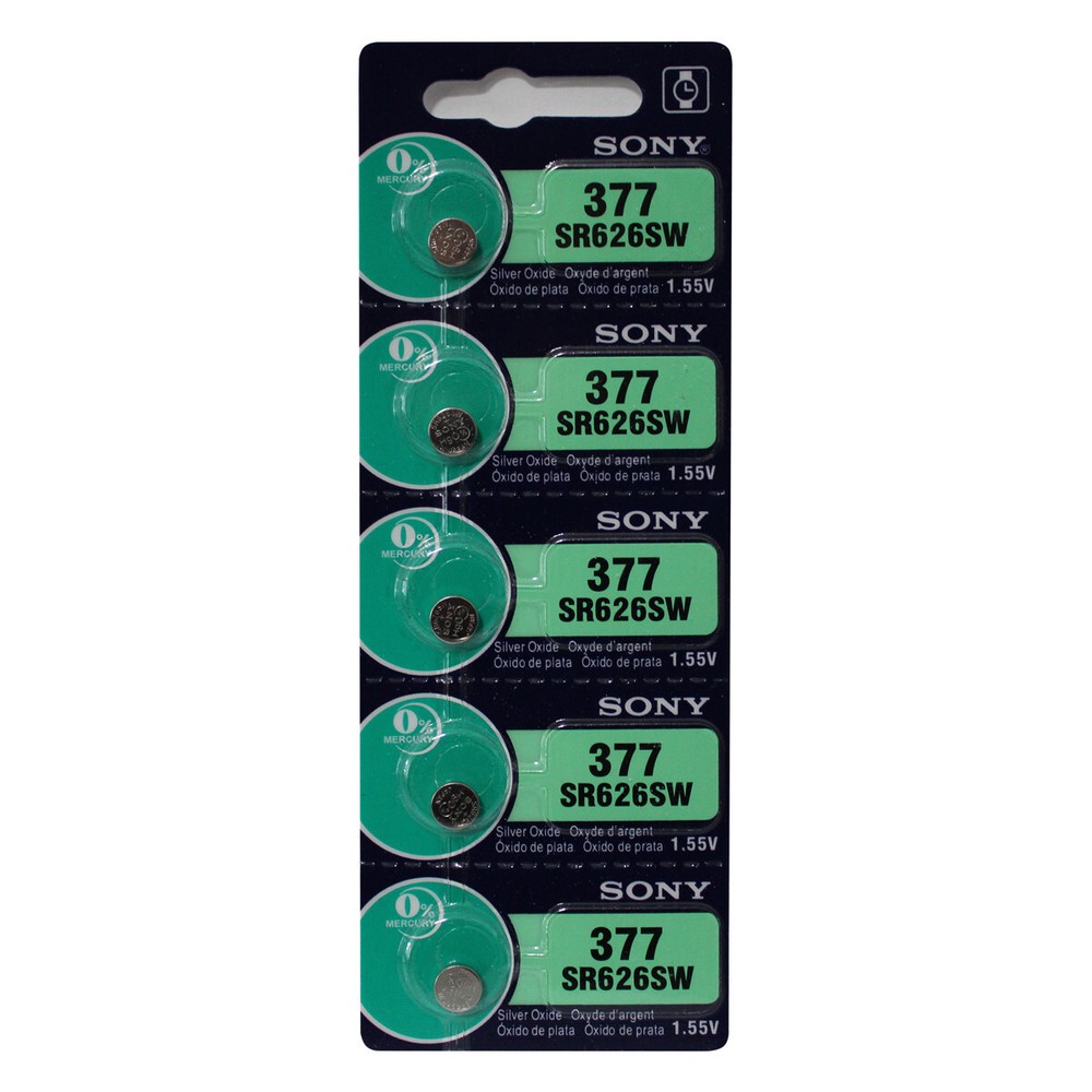 Sony 377  SR626SW Watch Battery 5Pc