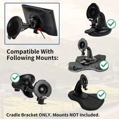 2 Pack GPS Cradle Bracket Clip Fits for Garmin DriveSmart 55 60 Easy Install