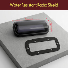 Pyle Water Resistant Marine Stereo Cover – Smoke Colored Heavy Duty Boat Radio P