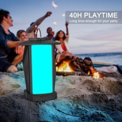 Outdoor Bluetooth Speakers, 50W Loud Wireless Waterproof Lantern Speaker