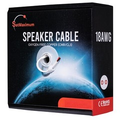 Pure Copper Speaker Cable 14 16 18 AWG In Wall Oxygen CL3 Bulk Audio Wire Lot