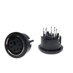 6Pin 8Pin Mini DIN Female Socket Adapter PS2 Jack Terminal PCB PC Computer Plug
