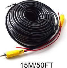 EKYLIN 15M 50FT Backup Camera Monitor 15m/50ft, RCA Cable with Trigger