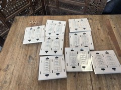 Lutron At-Nb-None Q26SM 6 Button +L/R Keypad Lot Of 8 Units