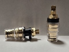 (5 Pairs) High Quality Gold plated 4mm Banana Jack Binding Post Tube Amp speaker