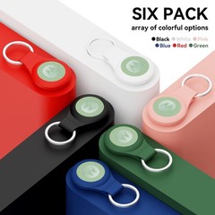 [6 Pack] for Moto Tag Holder Case with Black/Pink/Green/White/Blue/Red