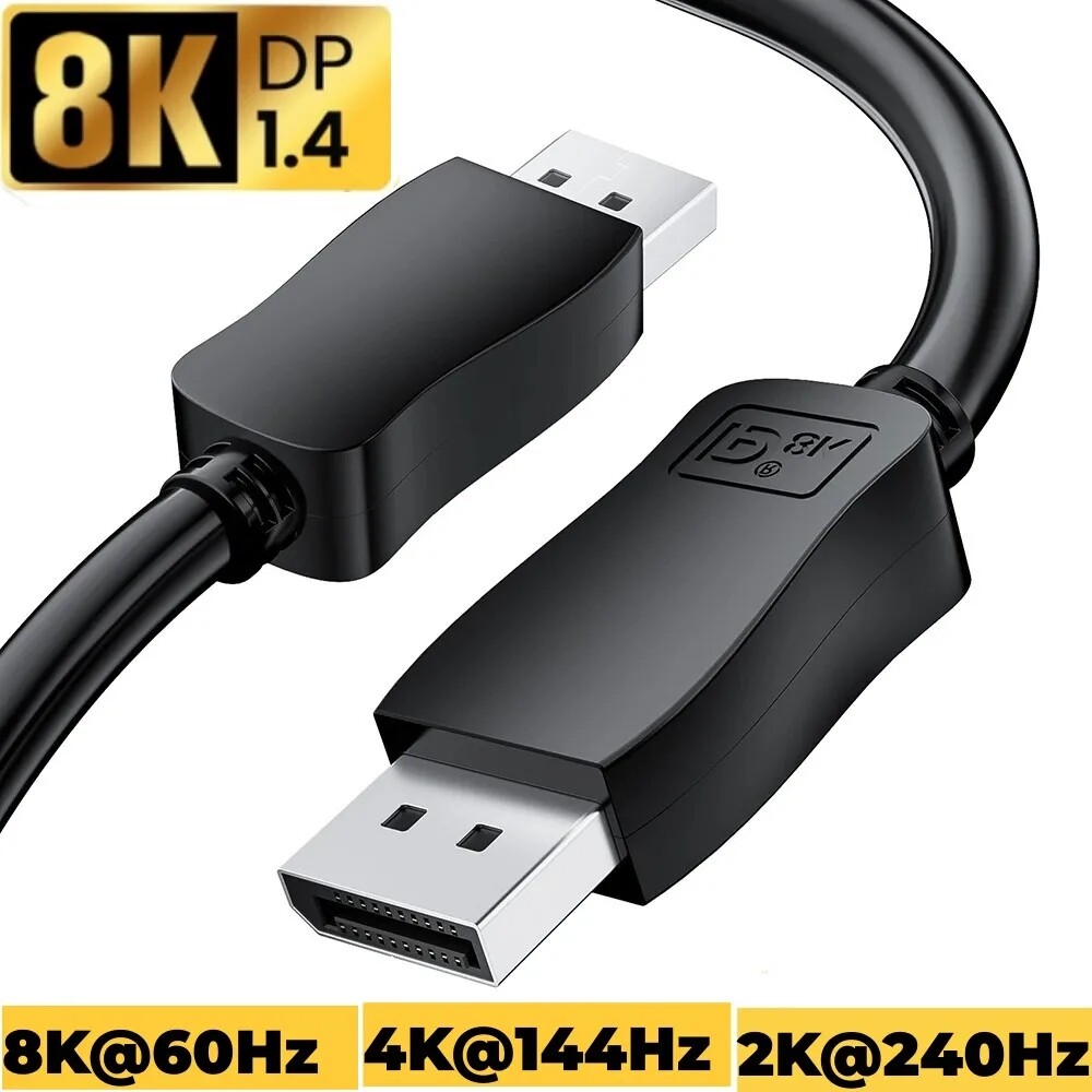 Genuine Samsung DisplayPort DP 1.4 Cable 8K High Speed HD TV 6ft BN39-02617A