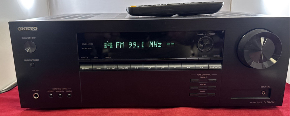 Onkyo TX-SR494 Black 7.2 Channel A/V Receiver