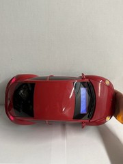 Sharper Image VW Beetle CD Player Radio Tested Working Alarm Clock Red Car GT113