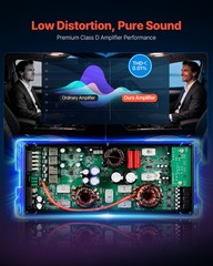 VEVOR Car Audio Amplifier Car Amplifier 5-Channel Class D Multichannel for SUVs